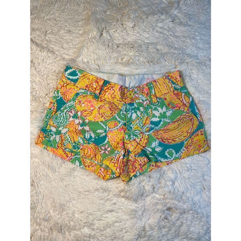 Lilly Pulitzer Floral Shorts Size 0